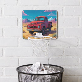 Classic American Pickup Mini Basketball Hoop