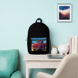 Classic American Pickup Printed Backpack