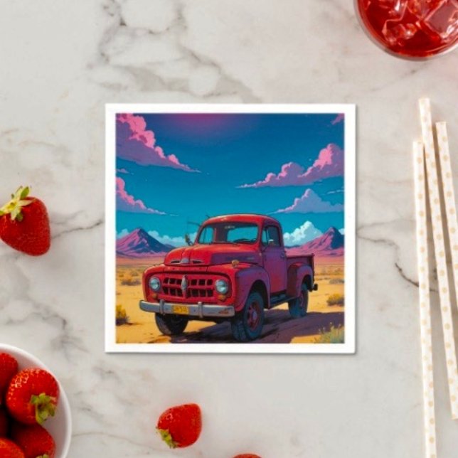 Classic American Pickup Truck  Napkins (Creator Uploaded)