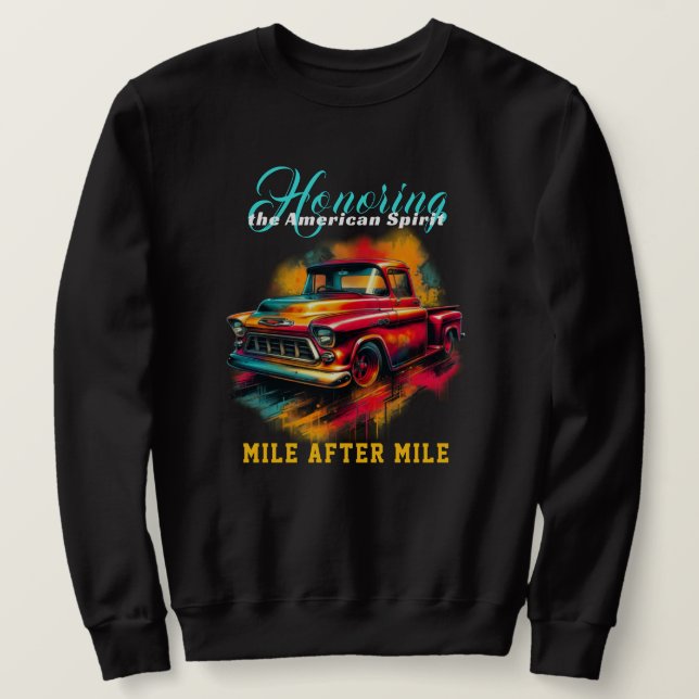 Classic American Pickup Truck Sweatshirt (Design Front)