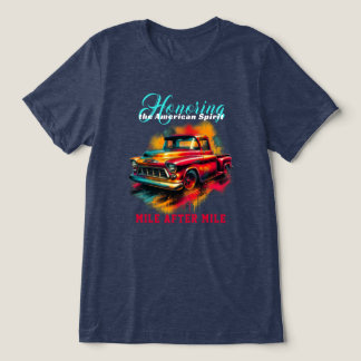Classic American Pickup Truck Tri-Blend Shirt
