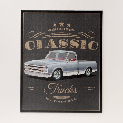 Classic American Trucks Jigsaw Puzzle