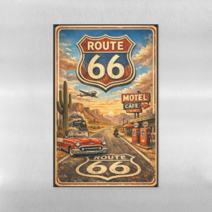 Classic Americana Roadside Souvenir Travel Gift Magnetic Dry Erase Sheet