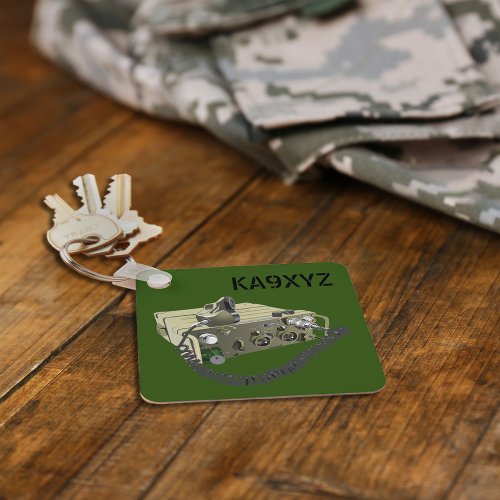 Classic ANPRC_77 Military Portable Transceiver  Keychain