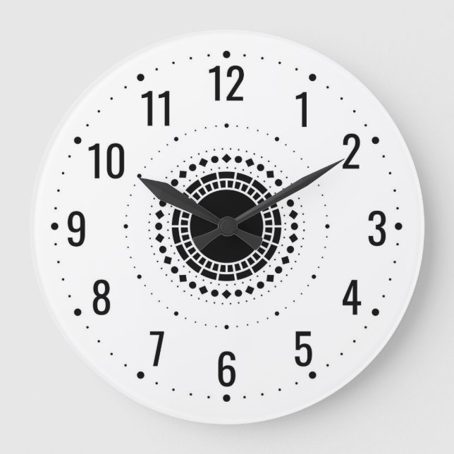 Classic Analog Clock - White Standard Clock (Front)