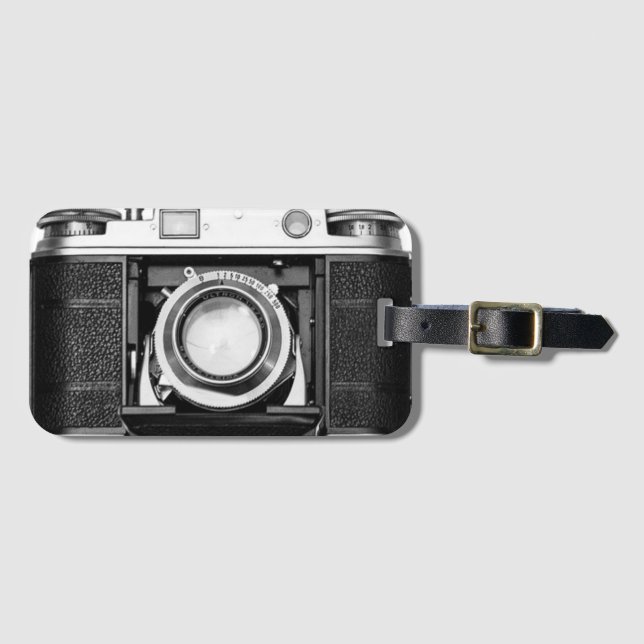 CLASSIC ANALOGUE 35mm PHOTOGRAPHY CAMERA Luggage Tag (Front Horizontal)