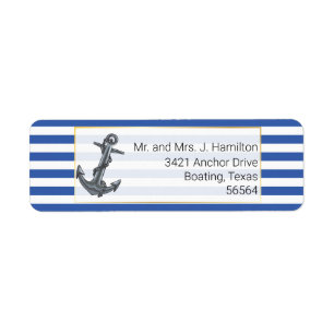 Classic Anchor Fabulous Value Epic Ocean Wedding Label