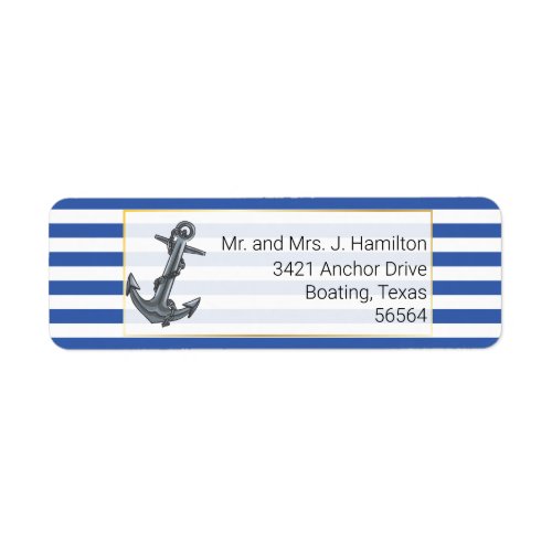 Classic Anchor Fabulous Value Epic Ocean Wedding Label