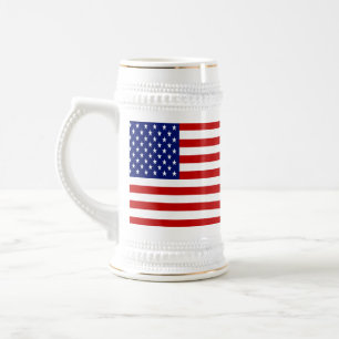 Classic and Cool American Flag Patriotic Beer Stein
