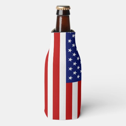 Classic and Cool American Flag Patriotic Bottle Cooler