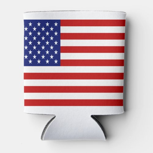 Classic and Cool American Flag Patriotic Can Cooler