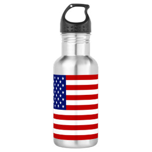 Classic and Cool American Flag Patriotic Stainless Steel Water Bottle
