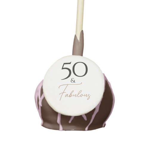 Classic and Elegant 50th Birthday Black and Gold Cake Pops