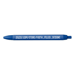 Classic and Simple. Blue and White. Pen