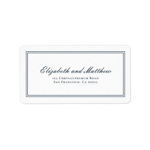 Cursive Handwriting Return Address Labels | Zazzle