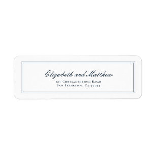 Cursive Handwriting Return Address Labels | Zazzle