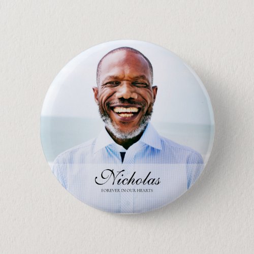 Classic and Simple Photo Memorial Button