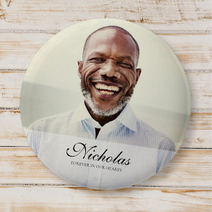 Classic and Simple Photo Memorial Button