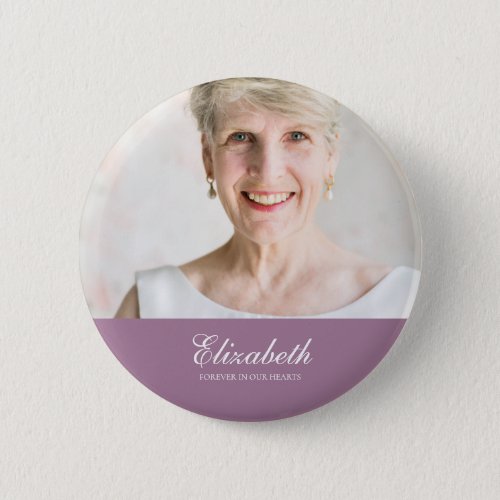 Classic and Simple Photo Memorial Button