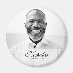 Classic and Simple Photo Memorial Magnet