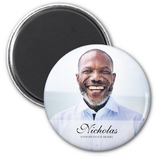 Classic and Simple Photo Memorial Magnet