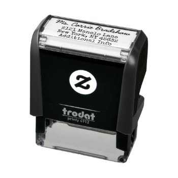 Classic And Simple Writer Return Address Self-inking Stamp by color_words at Zazzle