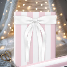 Classic And Stylish Baby Pink and White Striped