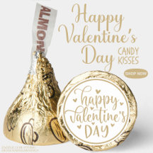Classic and Sweet Happy Valentine's Day Gold