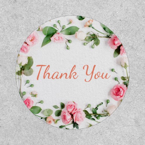 Classic and Trendy Floral Thank you Patches