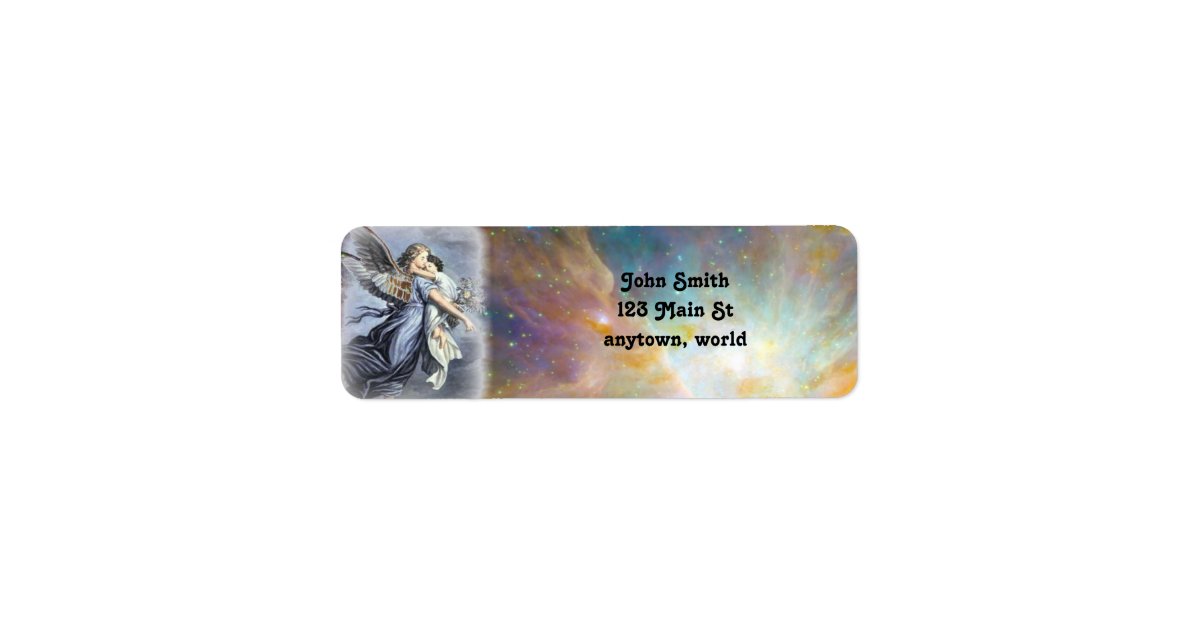 Classic Angel Christmas labels | Zazzle
