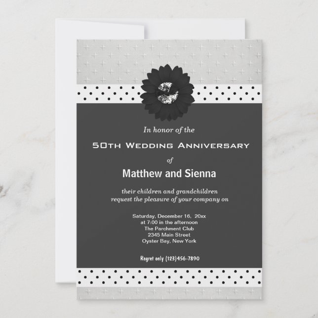Classic Anniversary Invitation (Front)