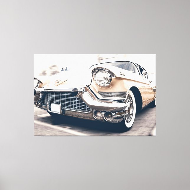 Classic Antique Automobile Car Wrapped Canvas Print (Front)