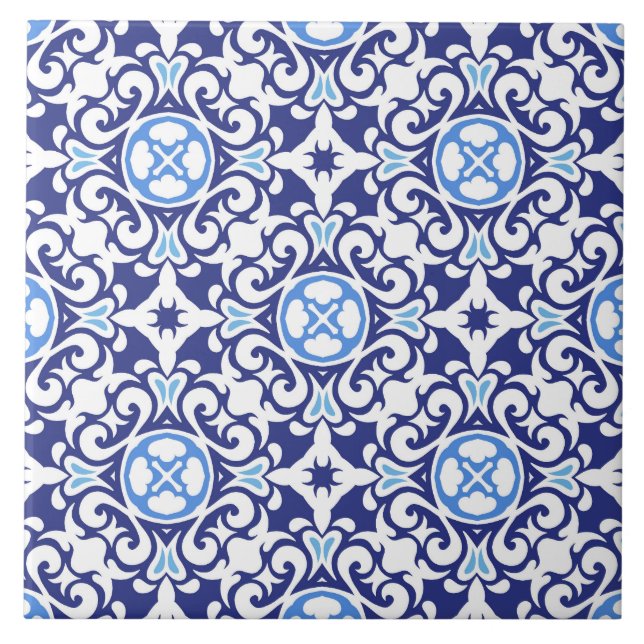  Classic Antique Boho Pattern  Ceramic Tile (Front)
