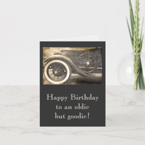 Classic Antique Car Birthday Note Card