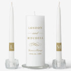 Classic Antique Gold Monogram Wedding