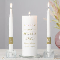Classic Antique Gold Monogram Wedding
