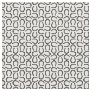 Classic Antique Horseshoes Horse Art CUSTOM COLOR Fabric