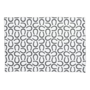 Classic Antique Horseshoes Horse Shoe CUSTOM COLOR Pillow Case