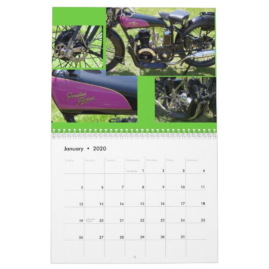 Classic Antique Motorcycles Calendar