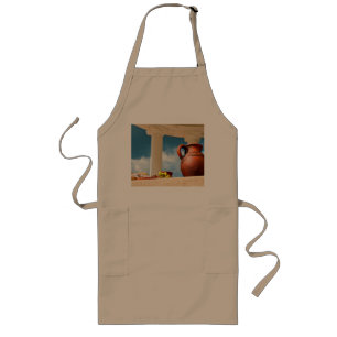 Classic antique still-life with a pitcher long apron