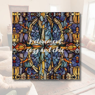 Classic Antique Tile Retirement Gifts for Her Mom Paperweight