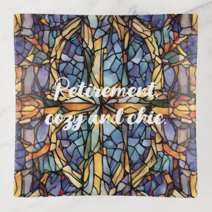 Classic Antique Tile Retirement Gifts for Her Mom Trinket Tray