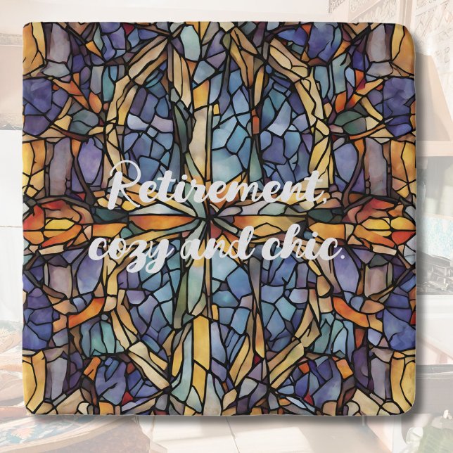 Classic Antique Tile Retirement Gifts for Her Mom Trivet (Classic Antique Tile Retirement Gifts for Her Mom)