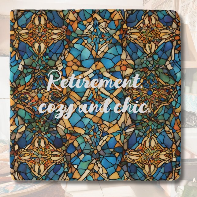 Classic Antique Tile Retirement Gifts for Mom Her Trivet (Classic Antique Tile Retirement Gifts for Mom Her)