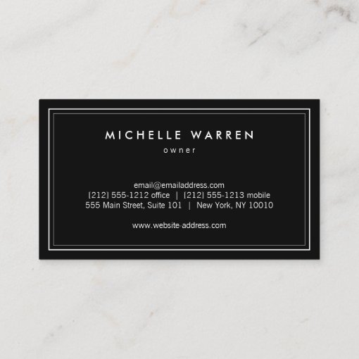 Classic Apothecary Holistic Medicine Black Business Card | Zazzle