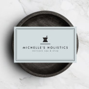 Classic Apothecary Holistic Medicine Pale Blue Business Card at Zazzle