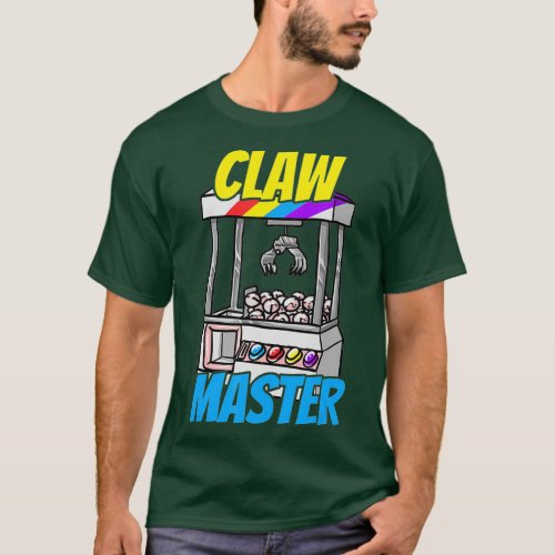Classic Arcade Gamer Enthusiast Claw Machine T_Shirt