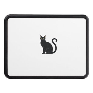 Classic Arched Back Cat � Vintage Halloween Silhou Hitch Cover