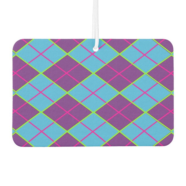 Classic Argyle Pattern Air Freshener (Front)