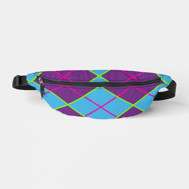 Classic Argyle Pattern Fanny Pack (Front)
